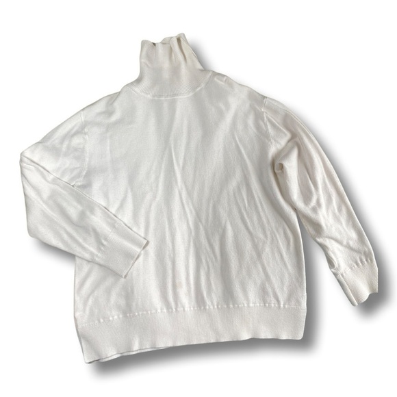 ⭐️ZARA Kids White Turtleneck - Picture 1 of 3